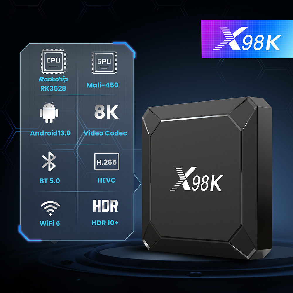 Radxa Rock 5B 16Gb - Nuovo X98K Android 13 TV Box