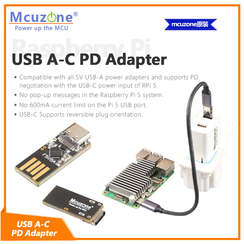 Banana Pi Bpi-M5 - Adattatore PD USB AC Raspberry Pi5,