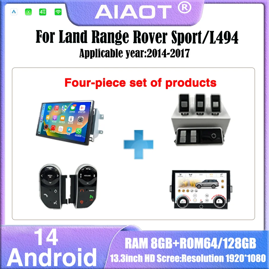 Khadas Vim4 8Gb - Lettore Multimediale Android14 Carplay da 13,3